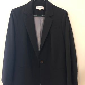 Womens Black Blazer Sz16W by Calvin Klein
